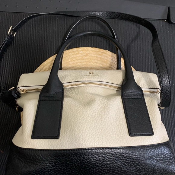 Kate Spade Leather Fold-Over Dress Satchel shoulder Hand Bag - Picture 10 of 16